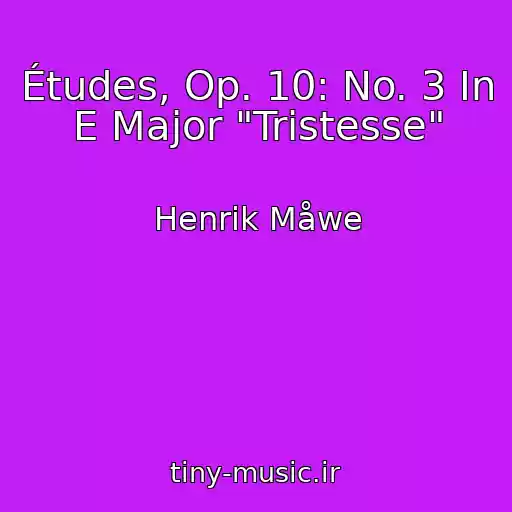 کاور آهنگ Études, Op. 10: No. 3 In E Major "Tristesse" از Henrik Måwe