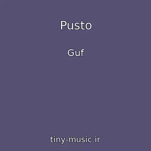 کاور آهنگ Pusto از Guf