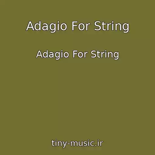 کاور آهنگ Adagio For String از Adagio For String