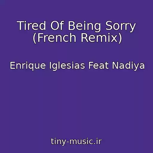کاور آهنگ Tired Of Being Sorry (French Remix) از Enrique Iglesias Feat Nadiya