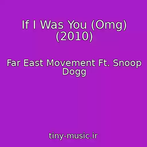کاور آهنگ If I Was You (Omg) (2010) از Far East Movement Ft. Snoop Dogg