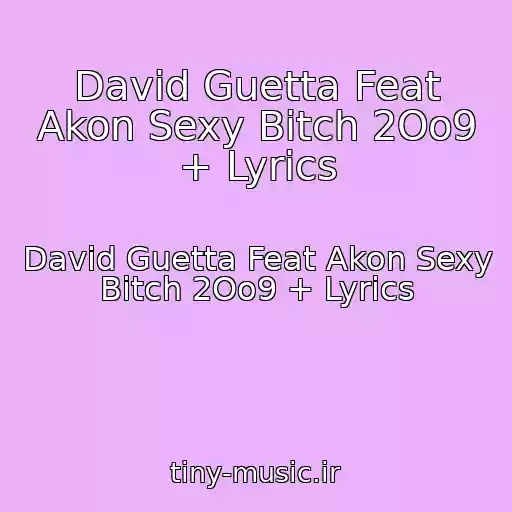 کاور آهنگ David Guetta Feat Akon Sexy Bitch 2Oo9 + Lyrics از David Guetta Feat Akon Sexy Bitch 2Oo9 + Lyrics