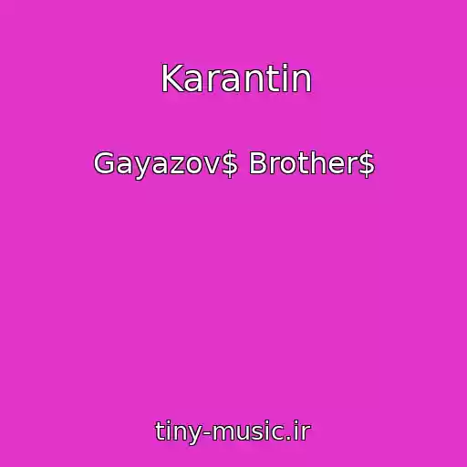 کاور آهنگ Karantin از Gayazov$ Brother$