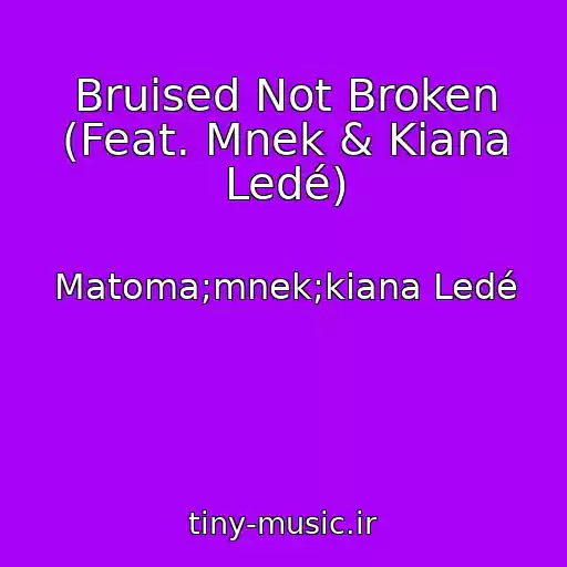 کاور آهنگ Bruised Not Broken (Feat. Mnek & Kiana Ledé) از Matoma;mnek;kiana Ledé