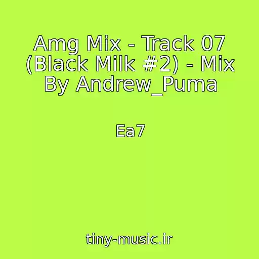 کاور آهنگ Amg Mix - Track 07 (Black Milk #2) - Mix By Andrew_Puma از Ea7