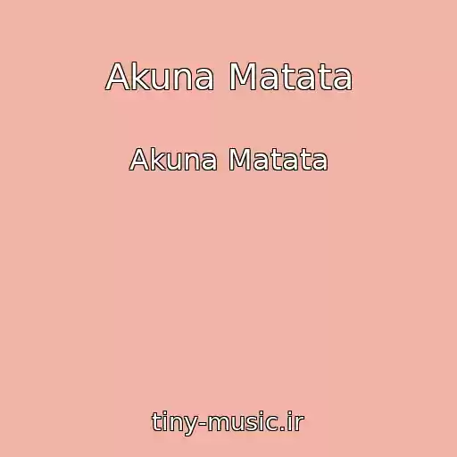 کاور آهنگ Akuna Matata از Akuna Matata