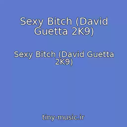 کاور آهنگ Sexy Bitch (David Guetta 2K9) از Sexy Bitch (David Guetta 2K9)