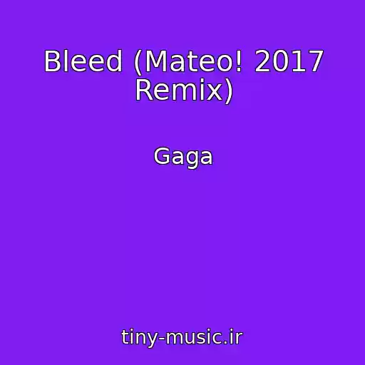 کاور آهنگ Bleed (Mateo! 2017 Remix) از Gaga