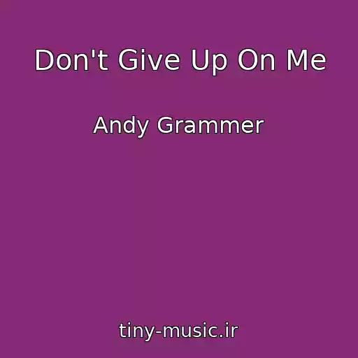 کاور آهنگ Don't Give Up On Me از Andy Grammer