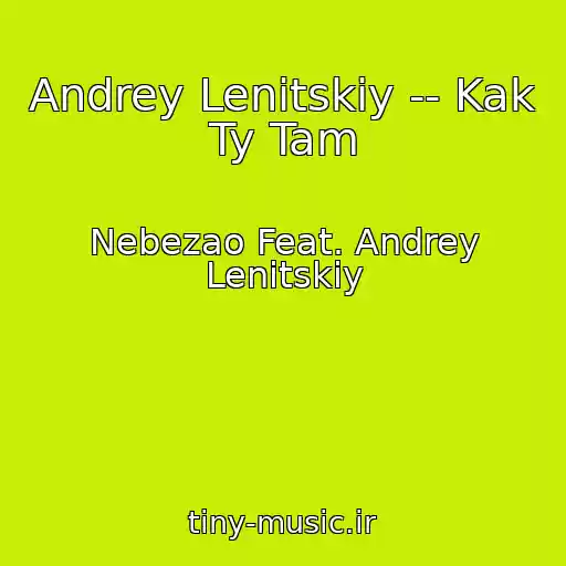 کاور آهنگ Andrey Lenitskiy -- Kak Ty Tam از Nebezao Feat. Andrey Lenitskiy