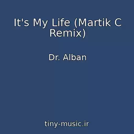 کاور آهنگ It's My Life (Martik C Remix) از Dr. Alban