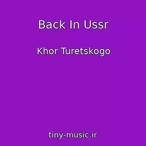کاور آهنگ Back In Ussr از Khor Turetskogo