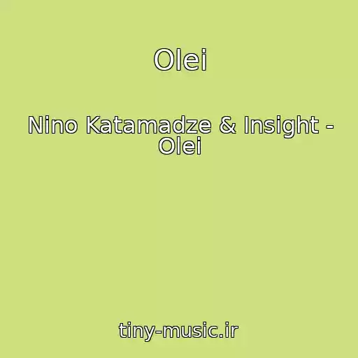 کاور آهنگ Olei از Nino Katamadze & Insight - Olei
