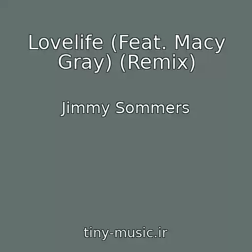 کاور آهنگ Lovelife (Feat. Macy Gray) (Remix) از Jimmy Sommers