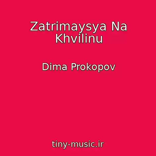 کاور آهنگ Zatrimaysya Na Khvilinu از Dima Prokopov