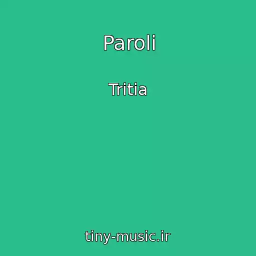 کاور آهنگ Paroli از Tritia