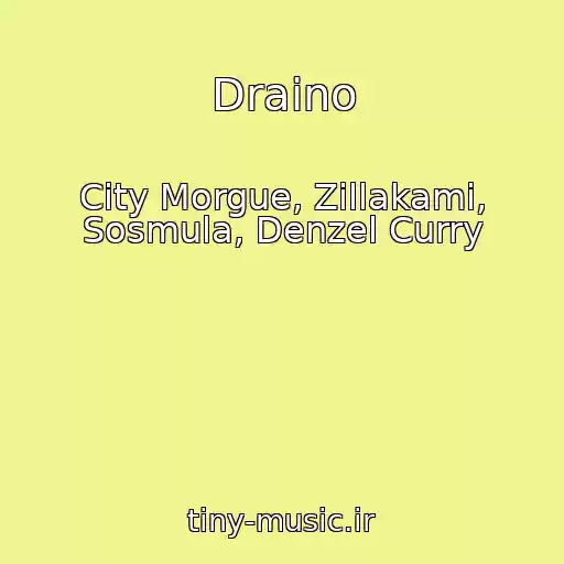 کاور آهنگ Draino از City Morgue, Zillakami, Sosmula, Denzel Curry