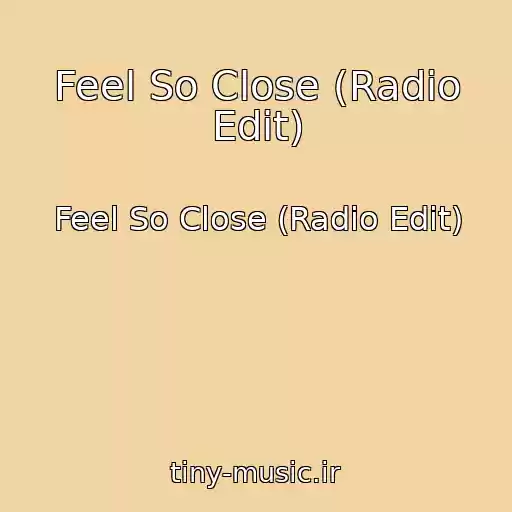 کاور آهنگ Feel So Close (Radio Edit) از Feel So Close (Radio Edit)