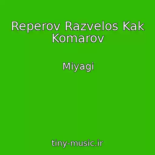 کاور آهنگ Reperov Razvelos Kak Komarov از Miyagi