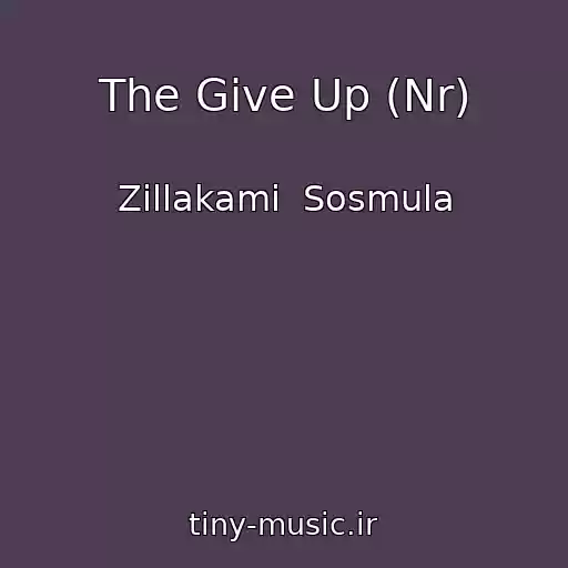 کاور آهنگ The Give Up (Nr) از Zillakami  Sosmula