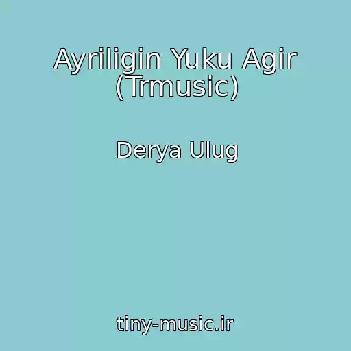 کاور آهنگ Ayriligin Yuku Agir (Trmusic) از Derya Ulug