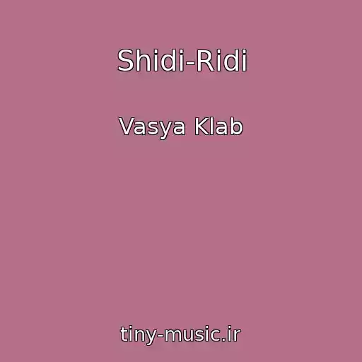 کاور آهنگ Shidi-Ridi از Vasya Klab