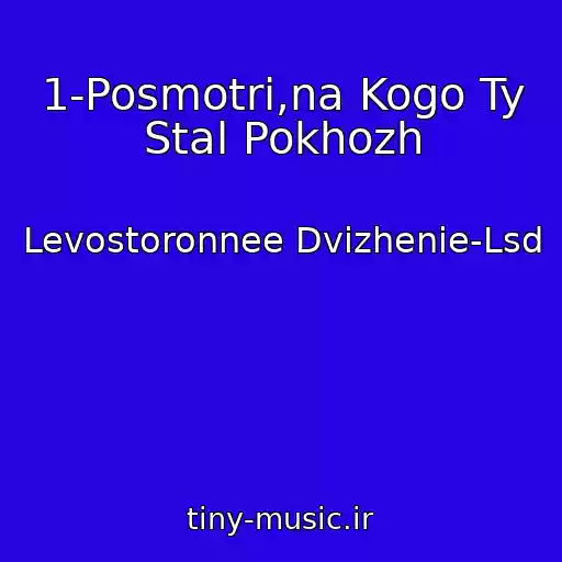 کاور آهنگ 1-Posmotri,na Kogo Ty Stal Pokhozh از Levostoronnee Dvizhenie-Lsd