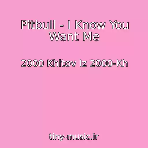 کاور آهنگ Pitbull - I Know You Want Me از 2000 Khitov Iz 2000-Kh
