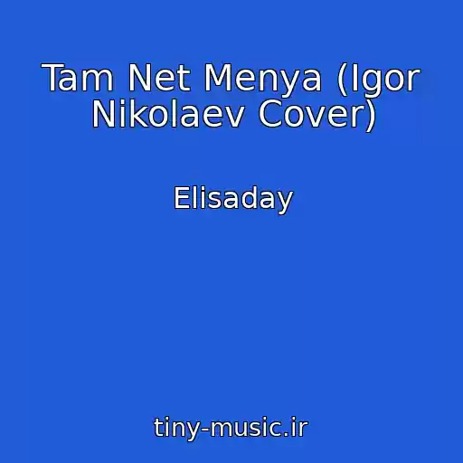 کاور آهنگ Tam Net Menya (Igor Nikolaev Cover) از Elisaday