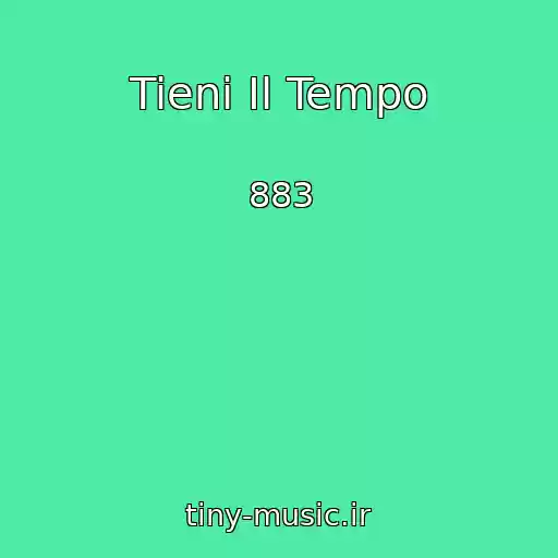 کاور آهنگ Tieni Il Tempo از 883