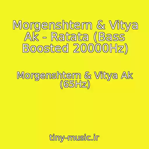 کاور آهنگ Morgenshtern & Vitya Ak - Ratata (Bass Boosted 20000Hz) از Morgenshtern & Vitya Ak (65Hz)