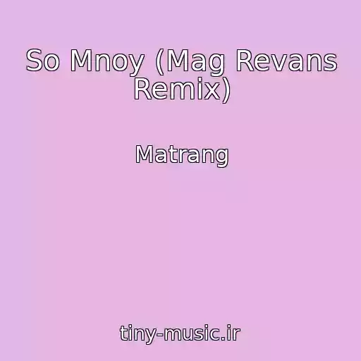 کاور آهنگ So Mnoy (Mag Revans Remix) از Matrang