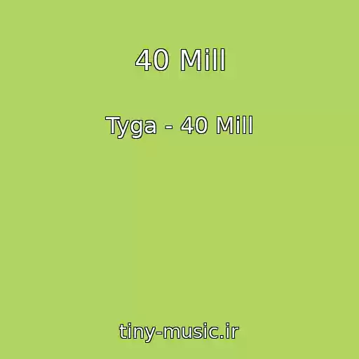 کاور آهنگ 40 Mill از Tyga - 40 Mill
