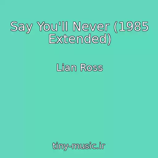 کاور آهنگ Say You'll Never (1985 Extended) از Lian Ross