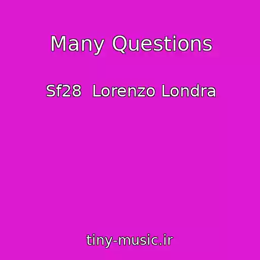 کاور آهنگ Many Questions از Sf28  Lorenzo Londra