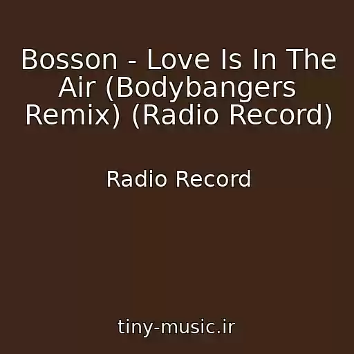 کاور آهنگ Bosson - Love Is In The Air (Bodybangers Remix) (Radio Record) از Radio Record