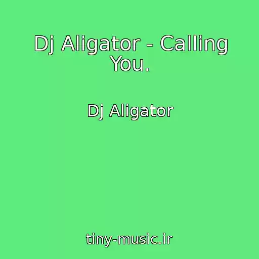 کاور آهنگ Dj Aligator - Calling You. از Dj Aligator