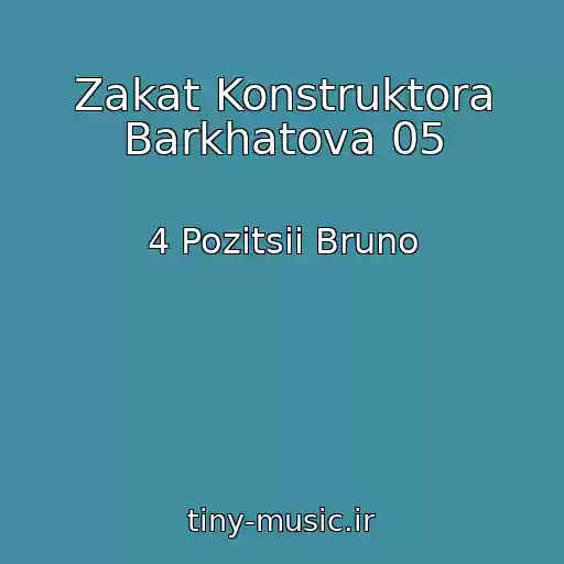 کاور آهنگ Zakat Konstruktora Barkhatova 05 از 4 Pozitsii Bruno