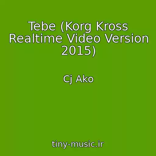 کاور آهنگ Tebe (Korg Kross Realtime Video Version 2015) از Cj Ako