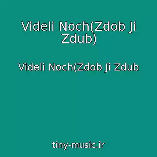 کاور آهنگ Videli Noch(Zdob Ji Zdub) از Videli Noch(Zdob Ji Zdub