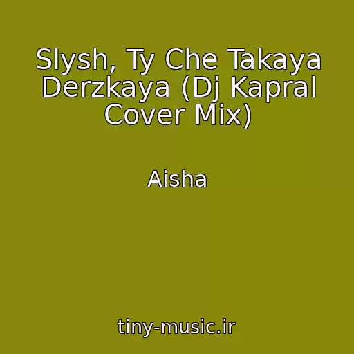 کاور آهنگ Slysh, Ty Che Takaya Derzkaya (Dj Kapral Cover Mix) از Aisha