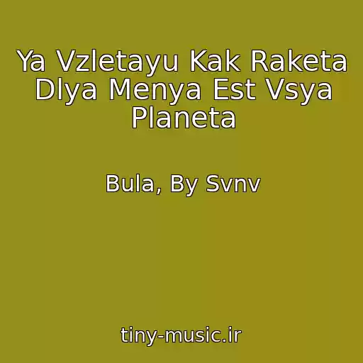کاور آهنگ Ya Vzletayu Kak Raketa Dlya Menya Est Vsya Planeta از Bula, By Svnv
