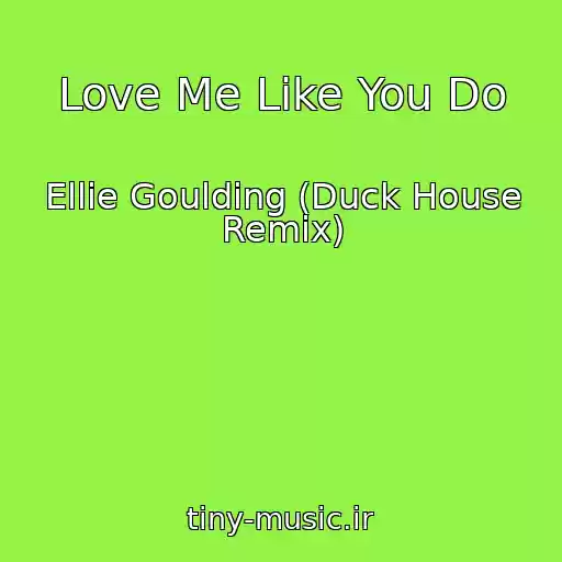 کاور آهنگ Love Me Like You Do از Ellie Goulding (Duck House Remix)