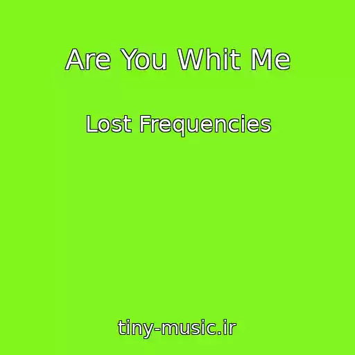 کاور آهنگ Are You Whit Me از Lost Frequencies