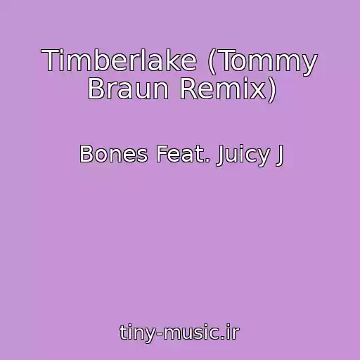 کاور آهنگ Timberlake (Tommy Braun Remix) از Bones Feat. Juicy J