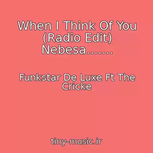 کاور آهنگ When I Think Of You (Radio Edit) Nebesa....... از Funkstar De Luxe Ft The Cricke