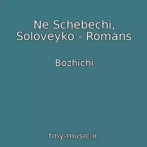 کاور آهنگ Ne Schebechi, Soloveyko - Romans از Bozhichі