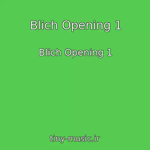 کاور آهنگ Blich Opening 1 از Blich Opening 1