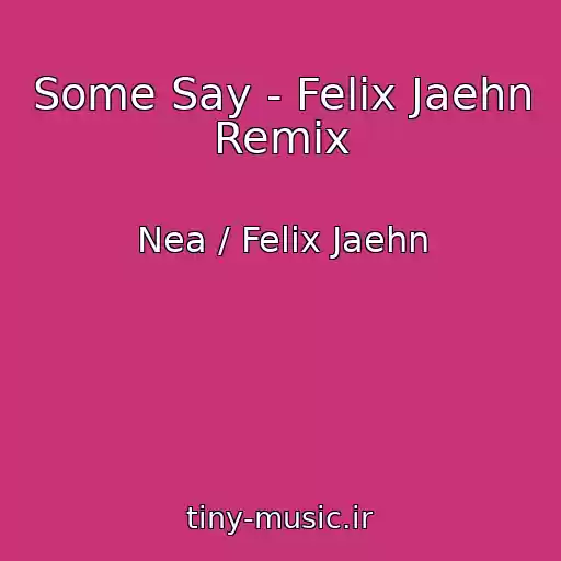 کاور آهنگ Some Say - Felix Jaehn Remix از Nea / Felix Jaehn