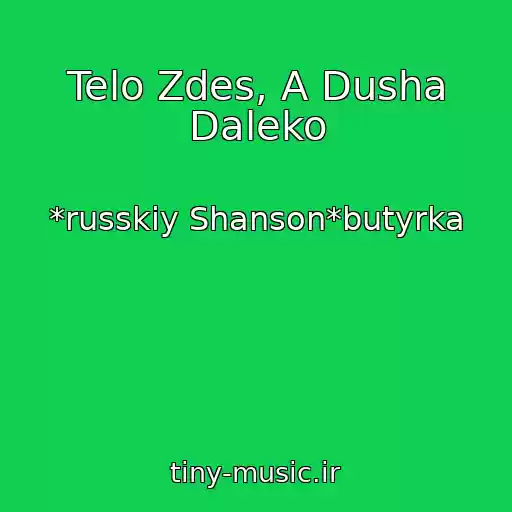 کاور آهنگ Telo Zdes, A Dusha Daleko از *russkiy Shanson*butyrka